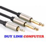 Dây cáp audio 1 đầu 3.5 ra 2 dầu 6.5mm dài 5m cao cấp ugreen 10619