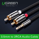 Dây cáp audio 3,5mm ra 2 đầu rca dài 1.5m ugreen av116 10583