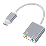 Dây chia mic và loa từ cổng Type C - Usb sound 7.1 Type C ( Dây )