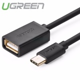 Dây chuyển đổi usb type-c sang usb 2.0 truyền dữ liệu và sạc hỗ trợ chức năng otg mạ vạng dài 15cm ugreen 30175