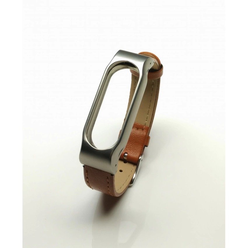 Dây đeo da thay thế dành cho Miband 2, Mi band 2 + Tặng miếng dán màn hình Miband 2