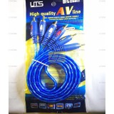 [HCM]Dây cáp loa AV 6 đầu bông sen AV dài 1.2M chống nhiễu