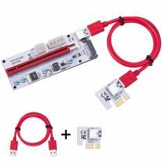 Nơi Bán Dây Riser PCI EXPRESS 1X TO 16X USB 3.0 (Đỏ Đen Xanh)  