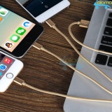 Dây sạc, kết nối cao cấp 3 trong 1 Lightning iPhone, typeC và MicroUSB