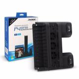 Đế tản nhiệt ps4 sony playstation kết hợp khay đựng đĩa và sạc 2 tay