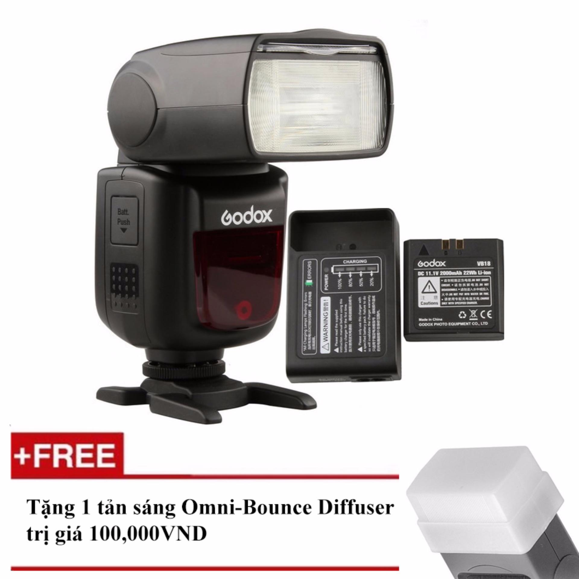 Đèn flash godox v860ii cho sony - tặng tản sáng omni bouce