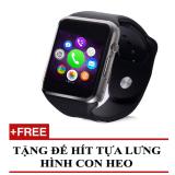 Đồng hồ thông minh hỗ trợ sim điện thoại Smartwatch A1 + Tặng 1 đế hít giá đỡ con heo