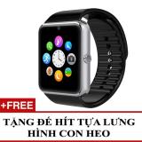 Đồng hồ thông minh hỗ trợ sim điện thoại Smartwatch GT08 + Tặng 1 đế hít giá đỡ con heo