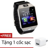 Đồng hồ thông minh Smart Watch Uwatch DZ09 - Hàng nhập khẩu + Tặng 1 cốc sạc