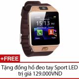 Đồng hồ thông minh Smart Watch Uwatch DZ09 + Tặng đồng hồ Sport Led