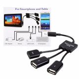 Dual Micro USB Host OTG Hub Adapter Cable For Dell Venue8 Pro Windows 8 Black