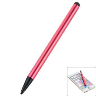 Dual-Purpose Capacitive & Resistive Touchscreen Stylus Pen - Red - intl  