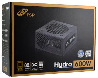 FSP Power Supply HYDRO Series Model HD600 - Active PFC - 80 Plus Bronze  