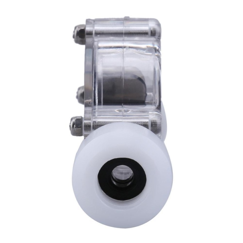 G1/4 Port Female to Female Flow Meter Indicator for PC Water Cooling System(White) - intl