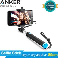 Giá Gậy chụp ảnh tự sướng có dây ANKER Wired Selfie Stick (Đen) – Hãng phân phối chính thức  