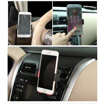 Giá đỡ kẹp GPS/PSP/ điện thoại gắn hốc quạt gió 360 độ ở xe hơi N127 (Đen)  