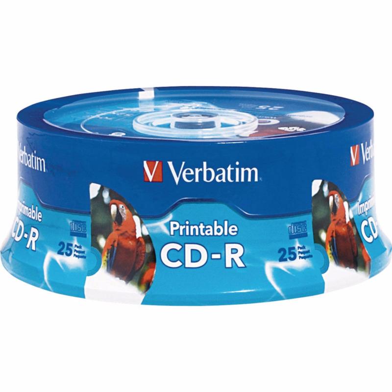 Bảng giá Hộp 25 đĩa Verbatim CD-R Printable Phong Vũ