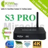 Hộp android tivi box kiwibox s3 pro - phân phối bởi miracles company