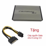 Hộp đựng ổ cứng hdd box 3.5 inch sata external + tặng kèm 1 dây nguồn sata cho ổ cứng 3.5
