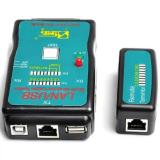 Hộp test cáp mạng, kiểm tra dây mạng đa năng CT-168 (RJ45-RJ11-USB) Gia Bách