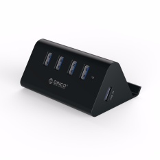 Khuyến Mại Hub 4 cổng USB 3.0 kiêm giá đỡ điện thoại Orico SHC-U3(Đen) Chỉ 232.000đ Tại Lê Luân Store (Tp.HCM)