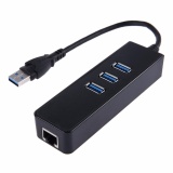 Hub usb 1 to 3 usb chuẩn 3.0 + 1 cổng Lan gigabit Ethernet