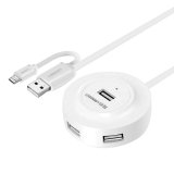 Hub usb 4 cổng 2.0 ugreen + micro usb hỗ trợ otg 20271