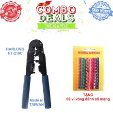 Hanlong Ht-210C Network Pliers + Free 02 Network Numbering Rings