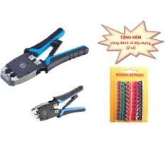 Kìm bấm mạng talon tl-500r + tặng kèm 02 vỉ vòng đánh số mạng