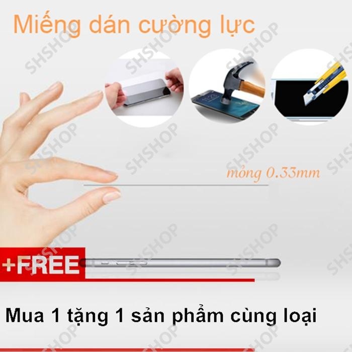 Hình ảnh Kính cường lực cho HTC Desire 728 (Trong suốt)- Mua 1 tặng 1