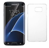 Kính cường lực cho Samsung Galaxy S7 + Ốp Lưng Dẻo Smtt simettu(Trong Suốt)