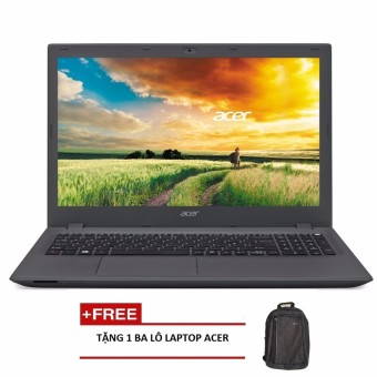 Laptop Acer Aspire E5-576G-54JQ NX.GRQSV.001 i5-8250U/4GD4/1T5/DVDRW/15.6FHD/2GD5_MX150 (Xám) + Tặng 1balo laptop ACER - Hãng phân phối chính thức  