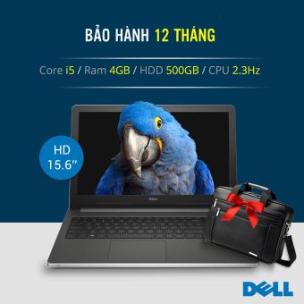 Laptop DELL Inspiron 5559 i5 6200U 15.6inches (Bạc) - Hàng Nhập Khẩu + Tặng túi  