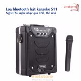 Loa bluetooth hát karaoke kiêm trợ giảng xách tay đa năng + tặng Mic không dây Daile S11-2019