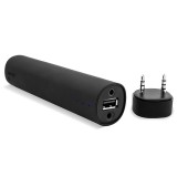 Loa Bluetooth kiêm Pin dự phòng Power 4000mAh (Đen)  với 2 chức năng vừa là pin dự phòng vừa là loa nghe nhạc, bảo hành 3 tháng, xuất xứ Anh