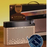 Loa di động cao cấp nhôm nguyên khối Bluetooth V4.1 nghe FM nhạc qua thẻ nhớ WK SP330 - Phân phối bởi Vietstore
