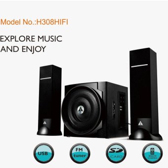 Loa Golden Field H308 HIFI/2.1(usb, Bluetooth,SD,FM)