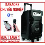 Loa Karaoke - Trợ giảng S21 Aige Bluetooth-Usb Tay kéo di dộng -Tặng Mic không dây