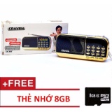 Loa nghe kinh, nghe pháp Craven Cr-836s kèm thẻ nhớ 8GB