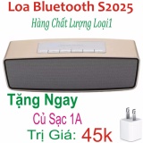 Loa Nghe Nhạc BLUETOOTH cao cấp S2025, chất lượng âm thanh cực đỉnh, âm bass ( Màu Ngẫu Nhiên ) Tặng Kèm Củ Sạc 1A Dành Cho iphone và Sam Sung