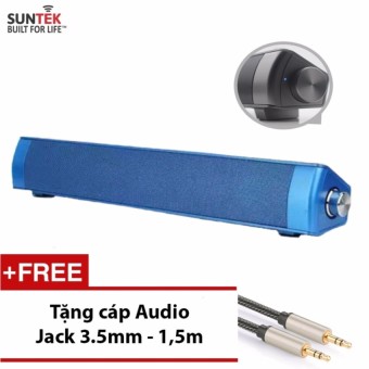 Loa thanh SUNTEK JHW - V361(Xanh) + Tặng kèm Cáp Audio Jack 3.5mm 2 đầu cao cấp trị giá 109000đ...