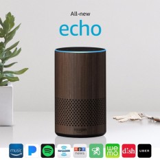 HCMLoa thông minh Amazon All New Echo 2nd Generation màu Walnut Finish