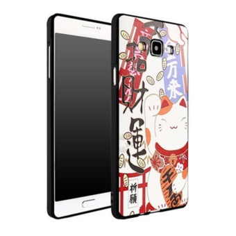 Luxury 3D Relief Sculpture Soft TPU Case Cover For Samsng Galaxy A7 - intl