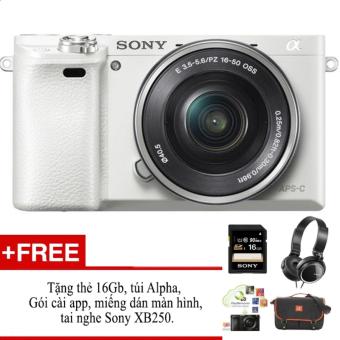 Máy ảnh không gương lật Sony A6000 + Kit 16-50 - hàng phân phối chính hãng  