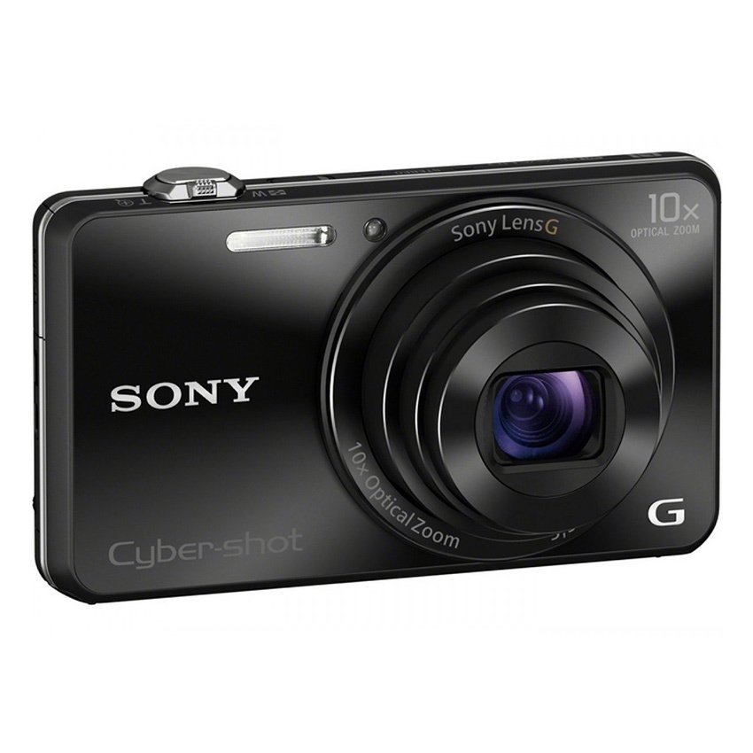 Máy ảnh KTS Sony Cyber-shot DSC-WX220 18.2MP và Zoom quang 10x (Đen)  