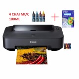 Máy in Canon 2770 gắn tiếp mực ngoài + 4 chai mực đổ