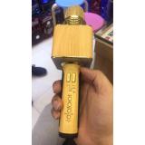 Mic karaoke ok-09 3in1 ốp gỗ nghe hay