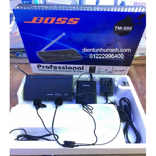 [HCM]Micro không dây đeo tai gài áo boss TM-555