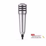 Micro mini liền tai hát karaoke trên điện thoại và máy tính bảng ( bạc)