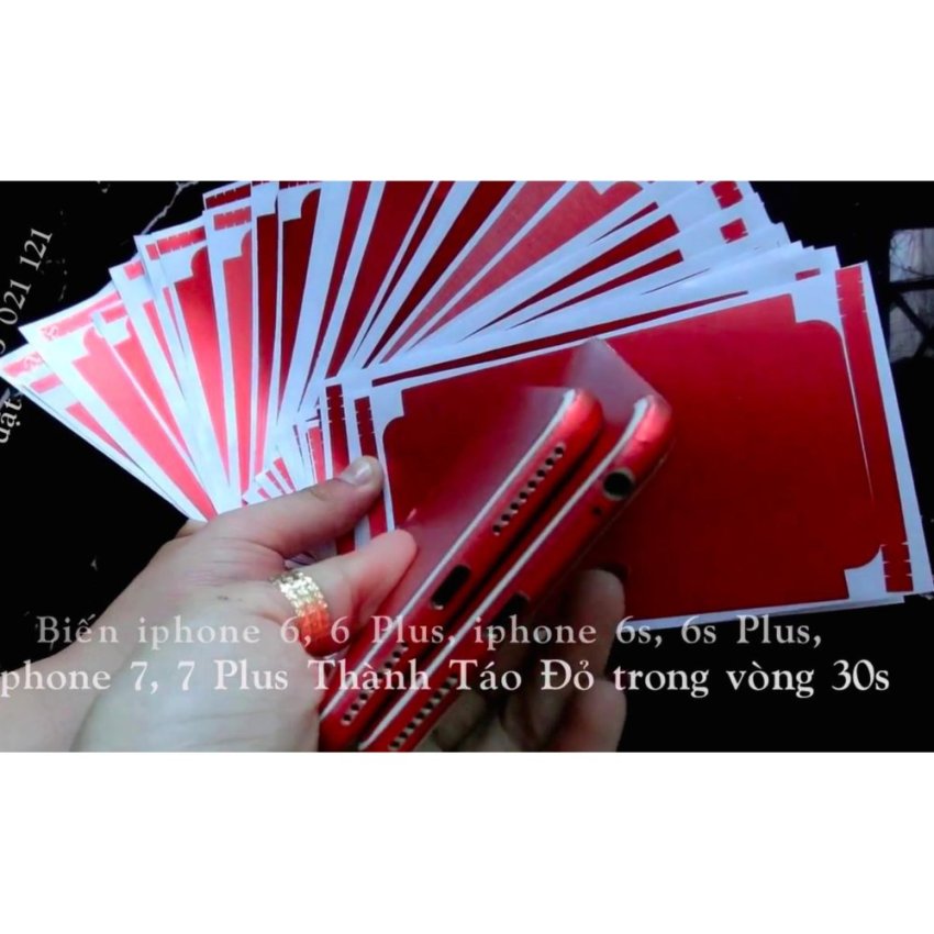 Miếng Dán Skin cho Iphone 6 Plus 6S Plus ( đỏ)